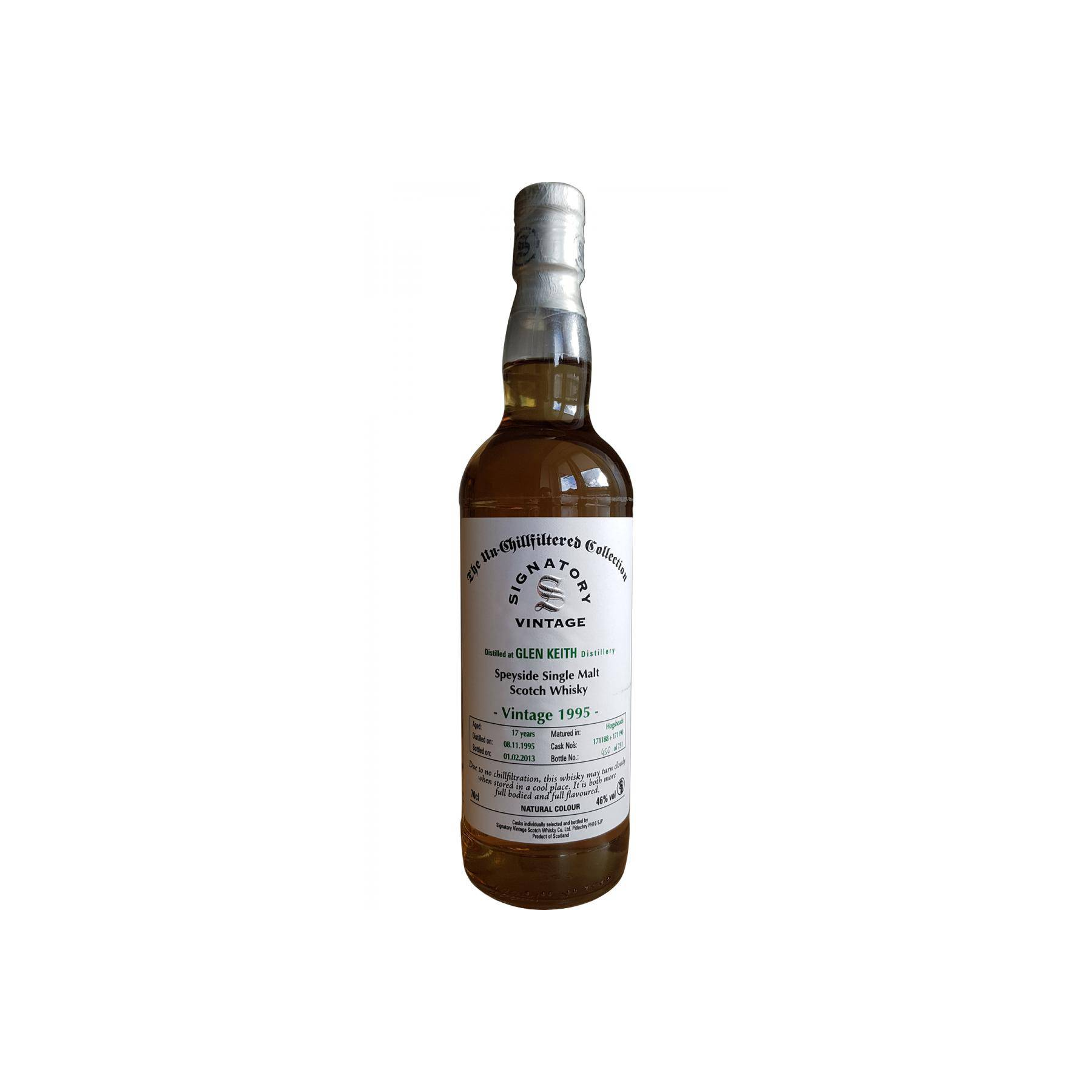 Glen Keith The Un-Chillfiltered Collection 1995 17 Years Single Malt Whisky 2