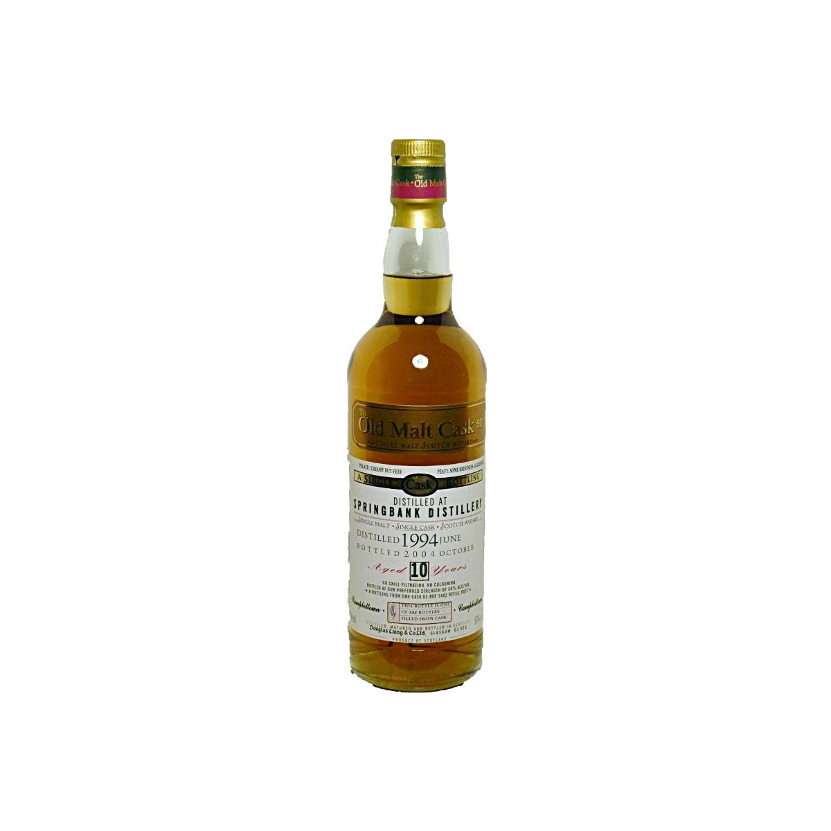 Springbank Old Malt Cask 1994 10 Years Single Malt Whisky
