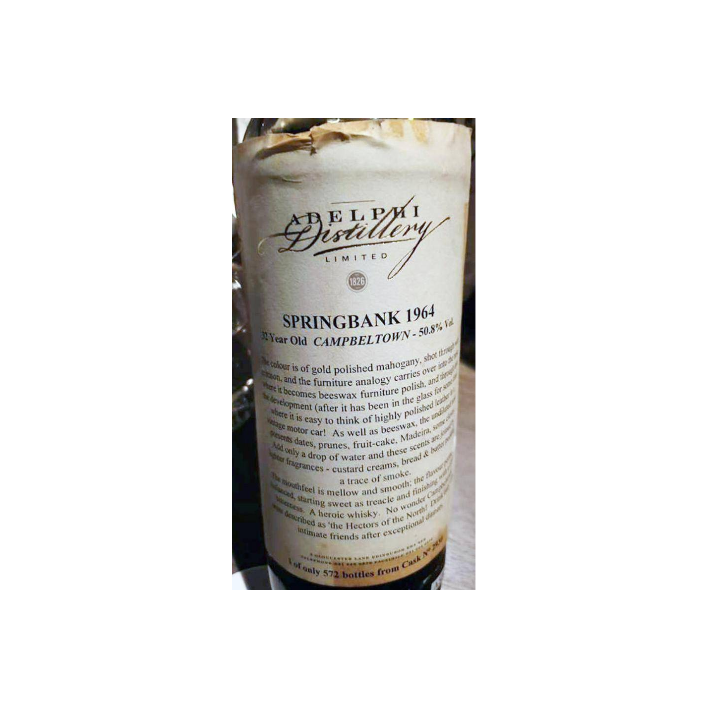 Springbank 1964 32 Years Single Malt Whisky 3