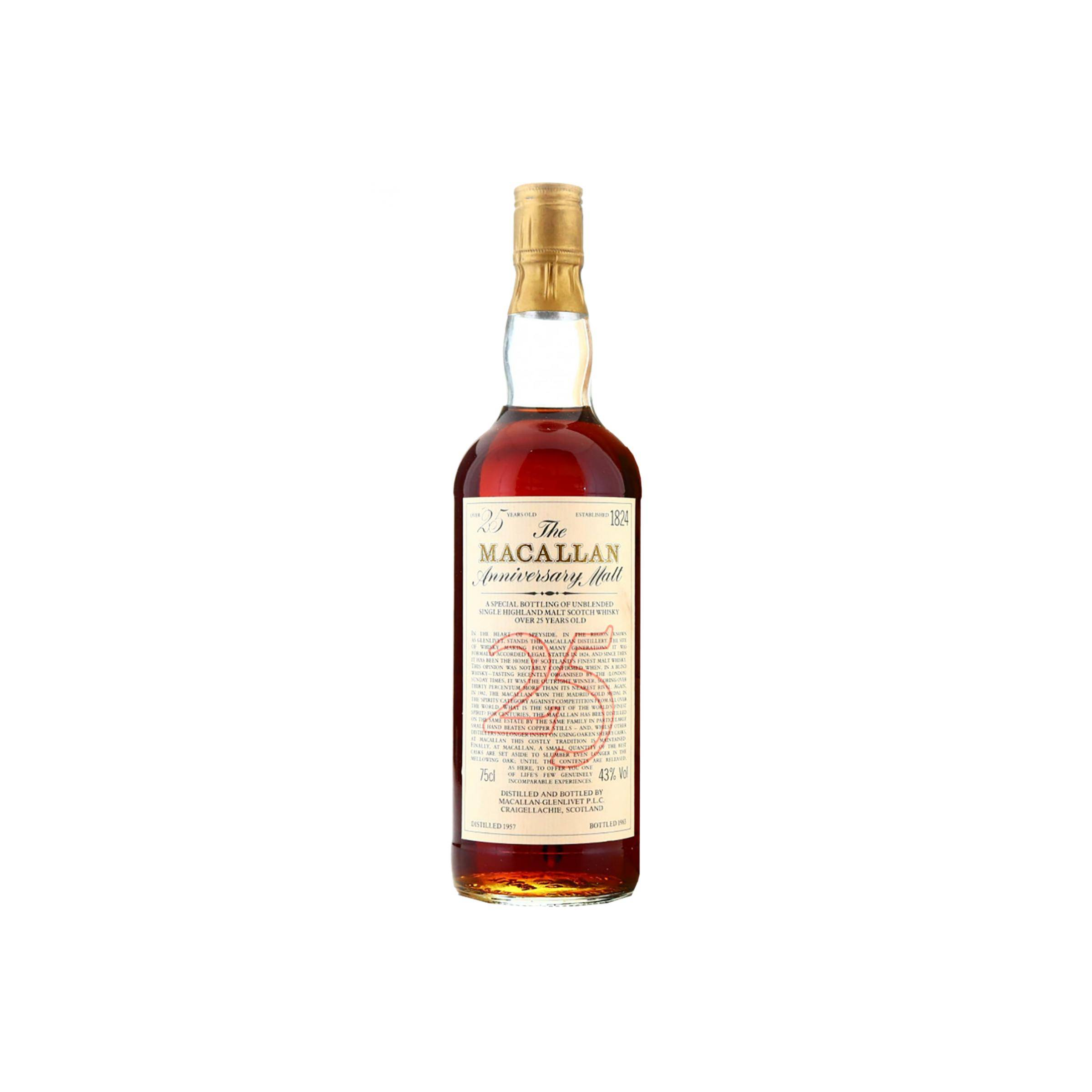 The Macallan 1957 25 Years Single Malt Whisky