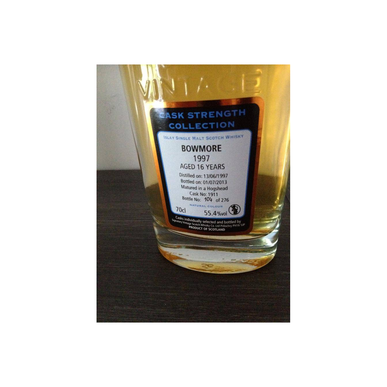 Bowmore Cask Strength Collection 1997 16 Years Single Malt Whisky