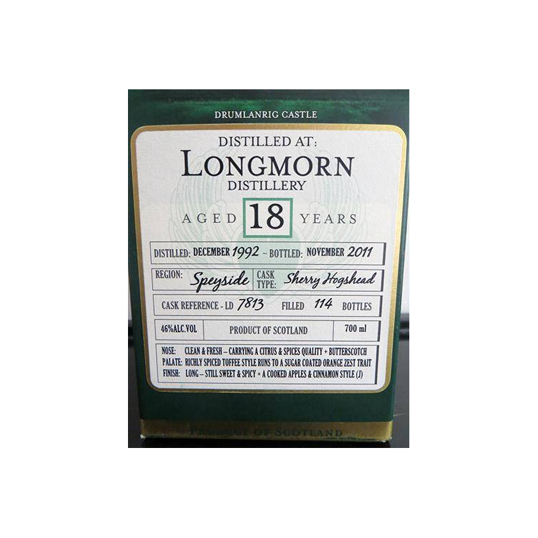 Longmorn 1992 18 Years Single Malt Whisky 2