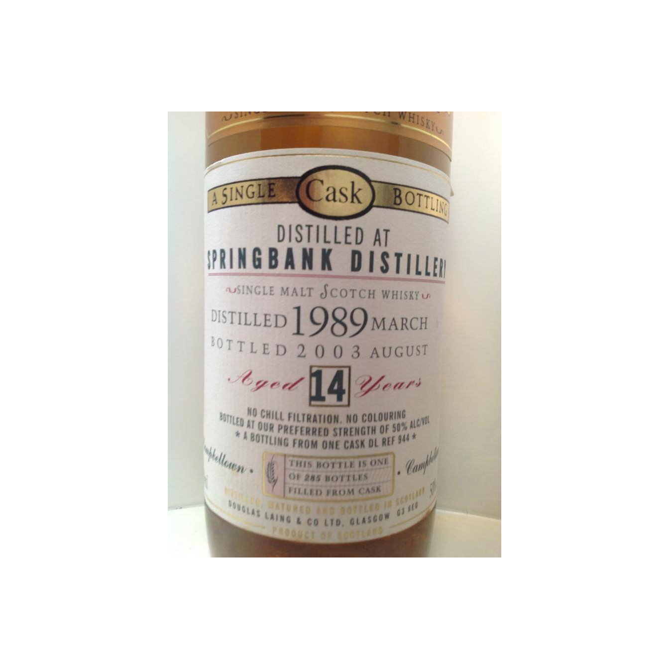 Springbank Old Malt Cask 1989 14 Years Single Malt Whisky 2