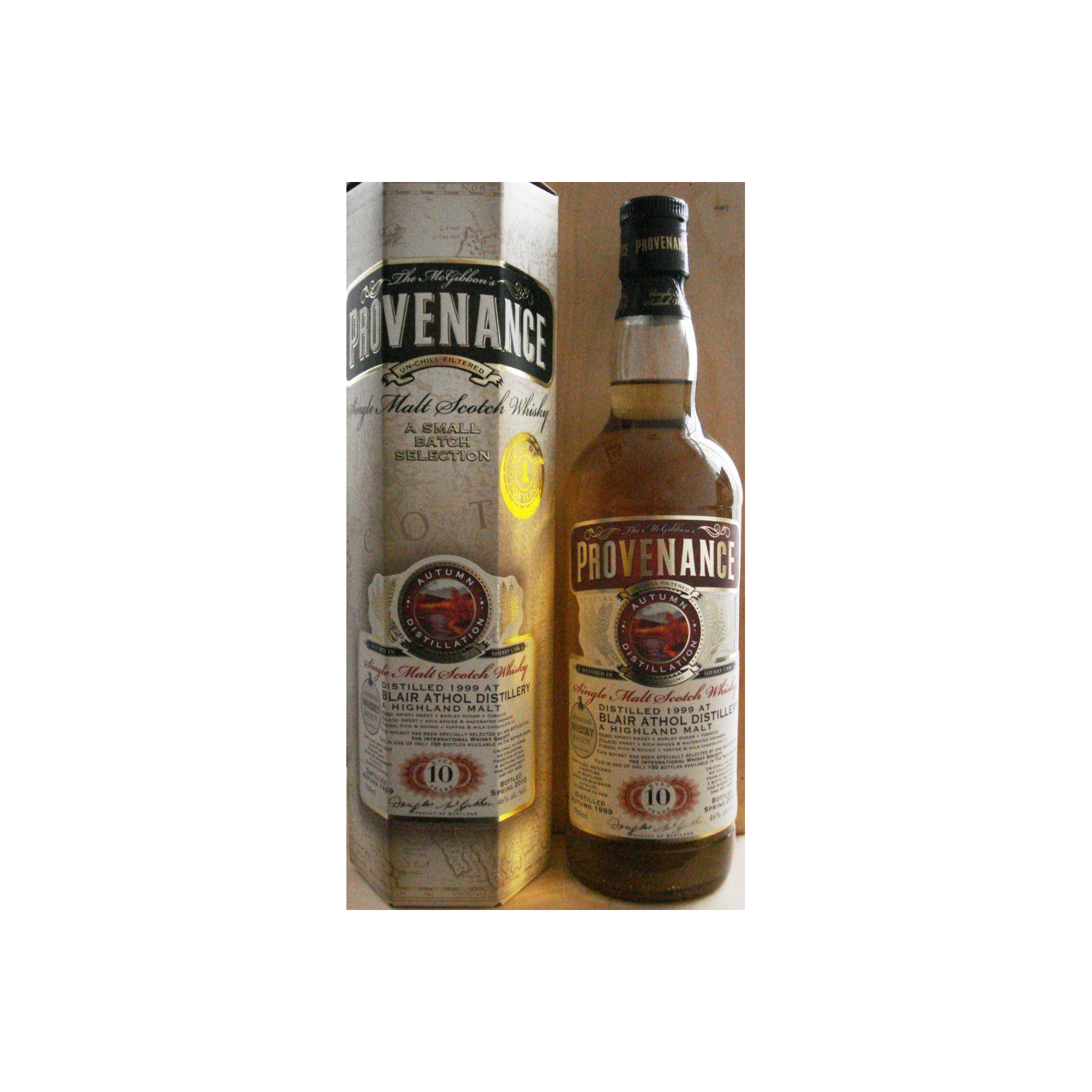 Blair Athol McGibbon's Provenance 1999 10 Years Single Malt Whisky 2