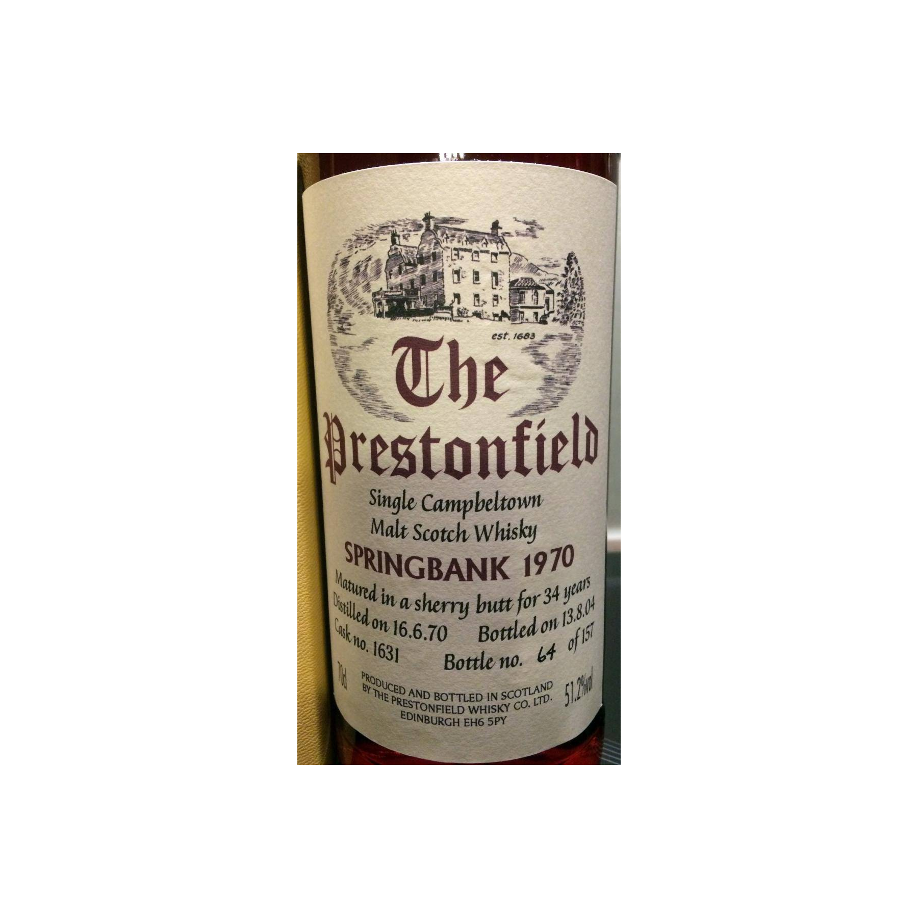 Springbank 1970 34 Years Single Malt Whisky 2