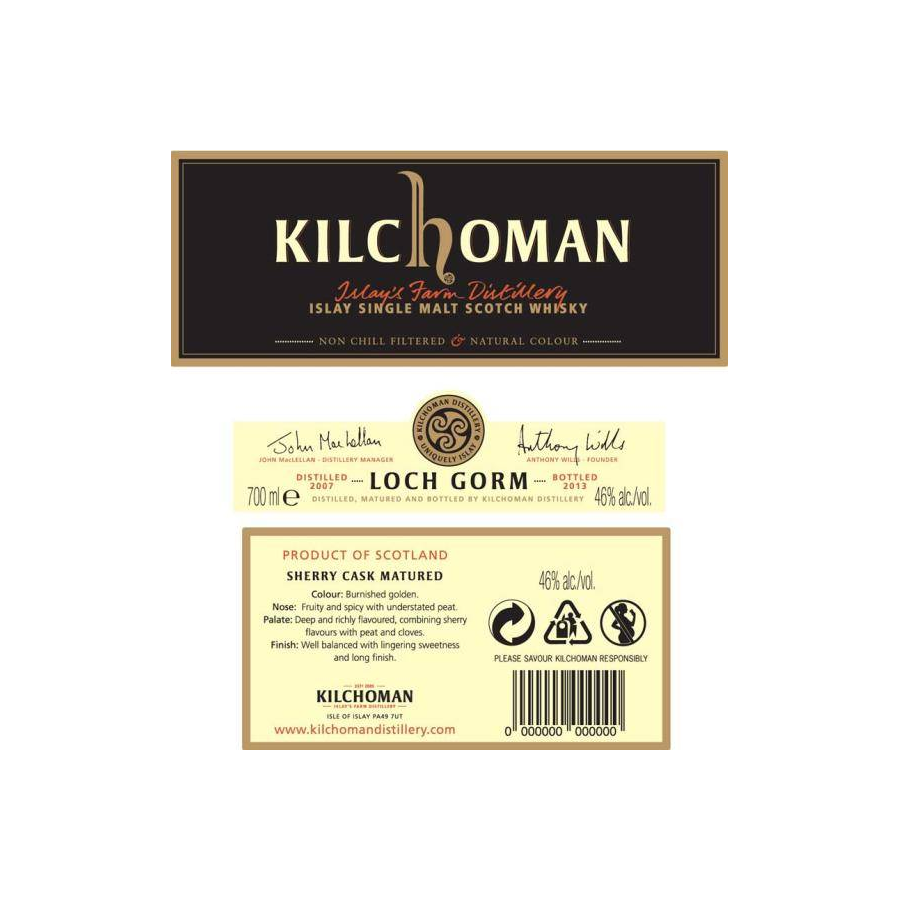 Kilchoman 2007 6 Years Single Malt Whisky 2