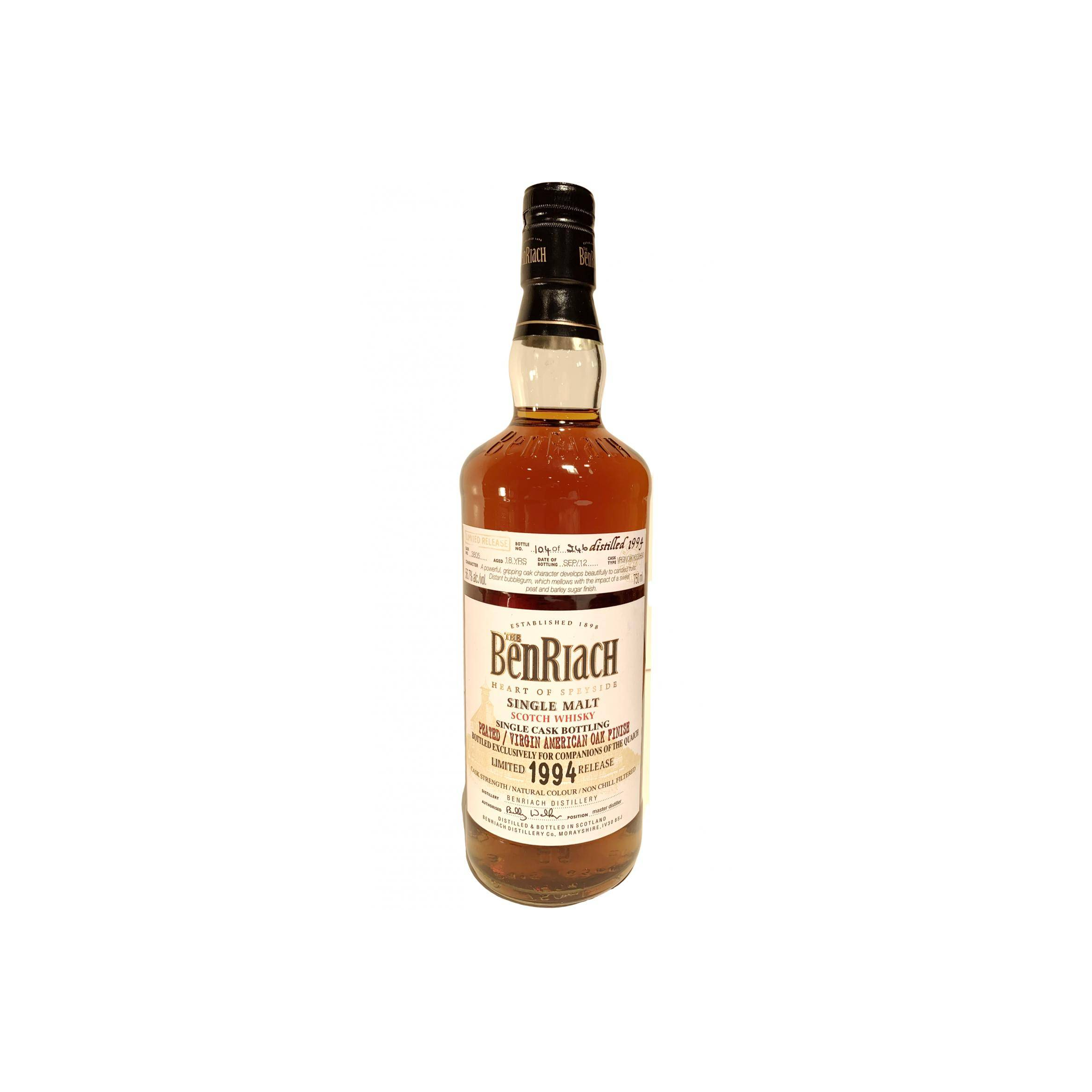 BenRiach 1994 18 Years Single Malt Whisky