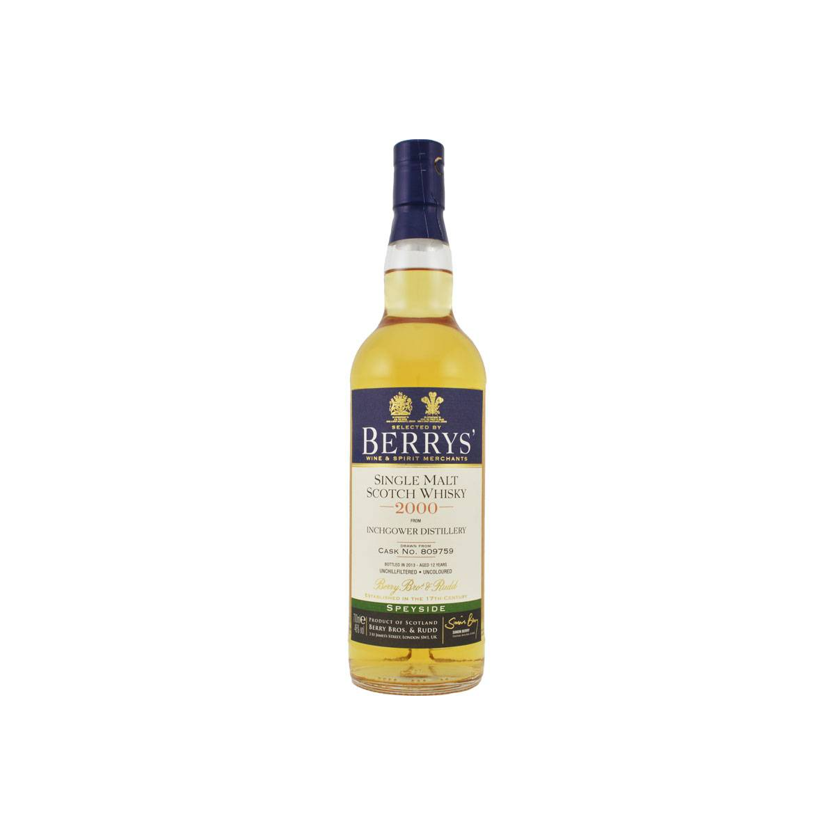 Inchgower 2000 12 Years Single Malt Whisky