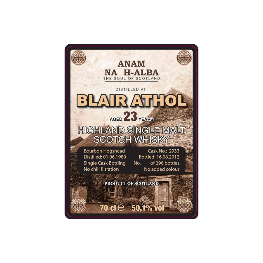 Blair Athol 1989 23 Years Single Malt Whisky 2