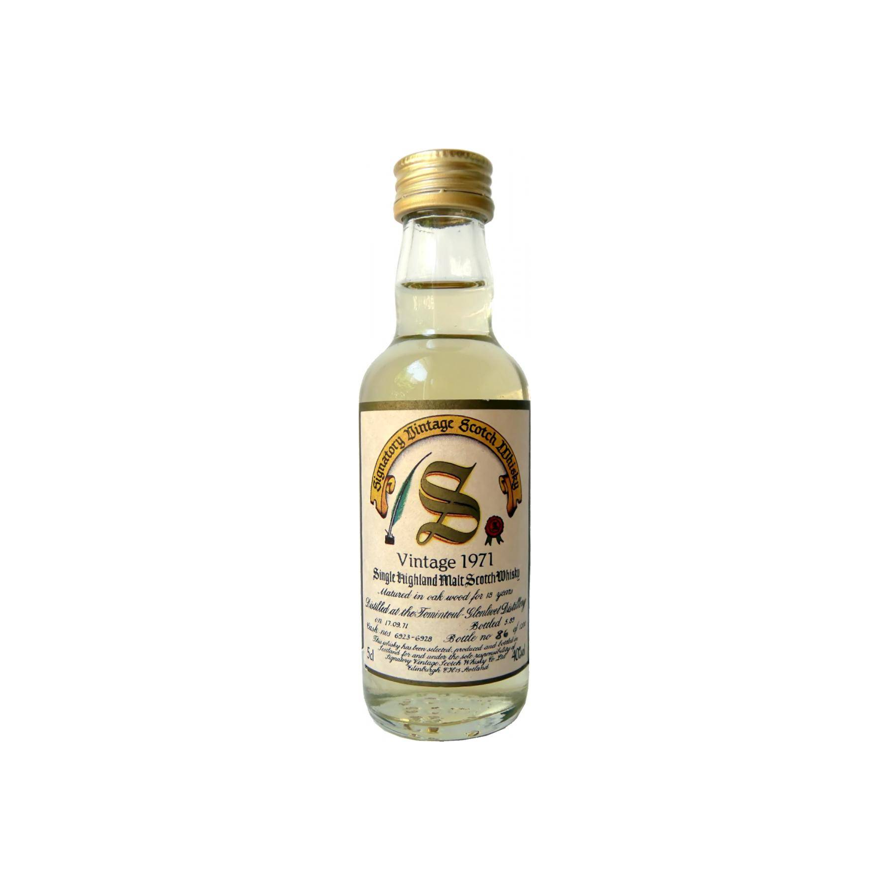 Tomintoul 1971 18 Years Single Malt Whisky 2