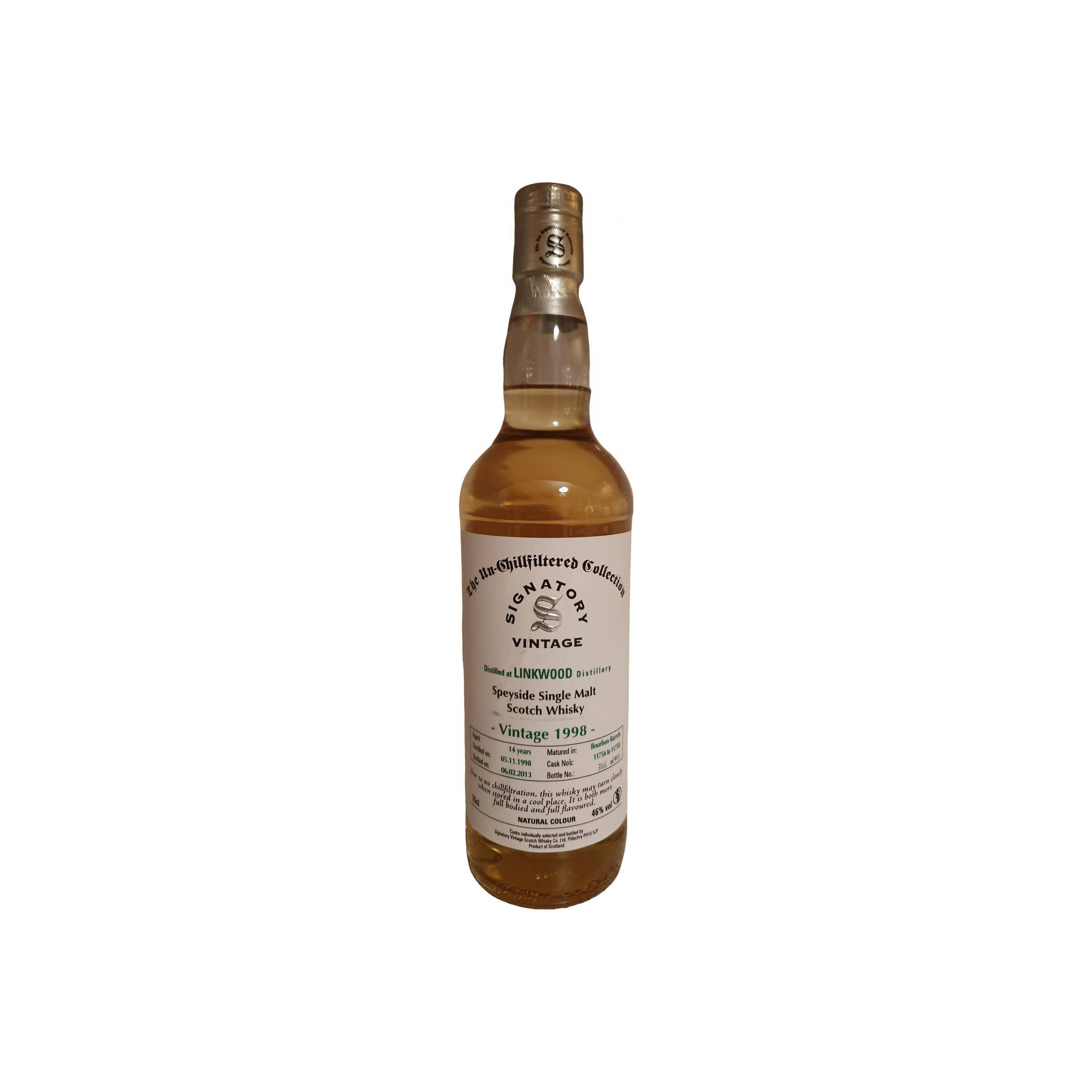 Linkwood The Un-Chillfiltered Collection 1998 14 Years Single Malt Whisky