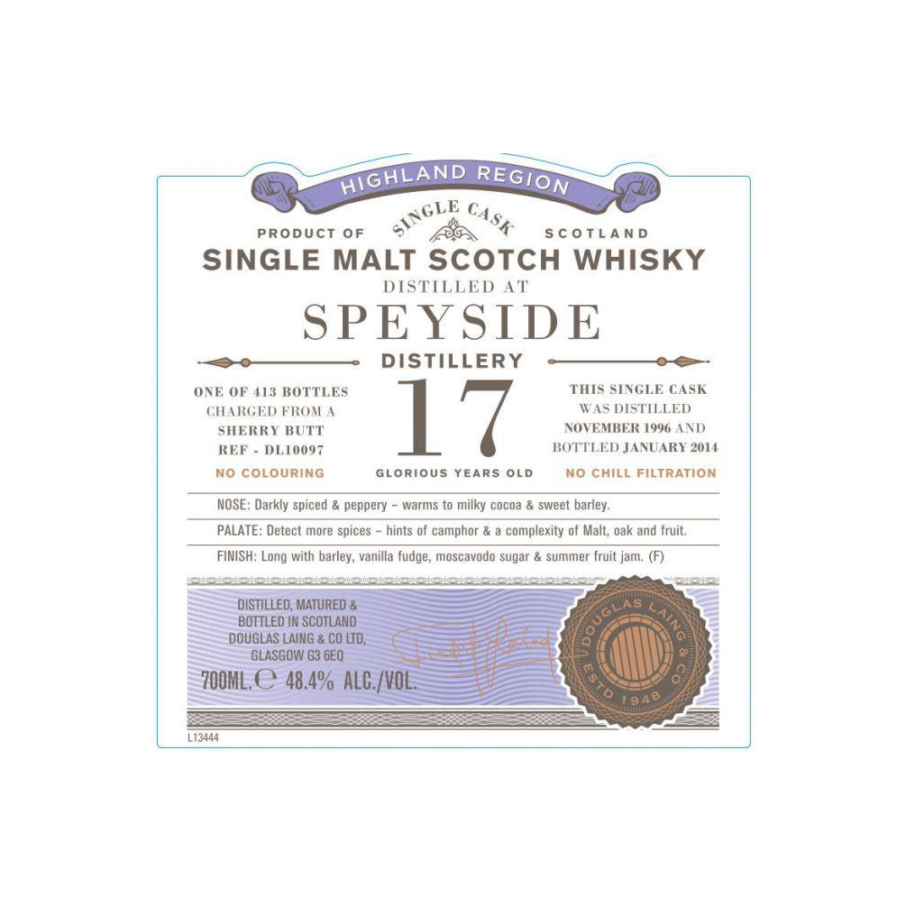 Spey Old Particular 1996 17 Years Single Malt Whisky
