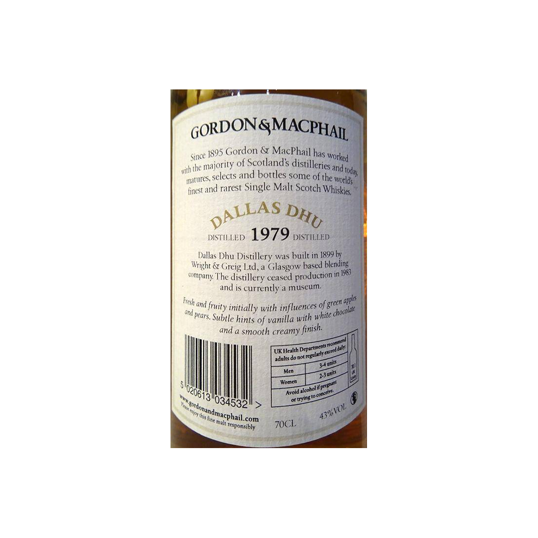 Dallas Dhu Licensed Bottling 1979 33 Years Single Malt Whisky 2