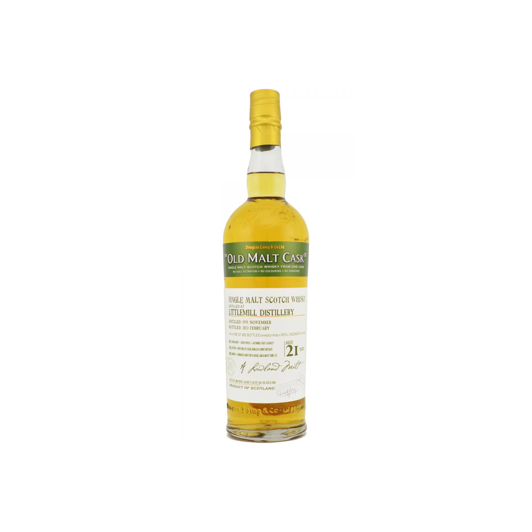 Littlemill Old Malt Cask 1991 21 Years Single Malt Whisky
