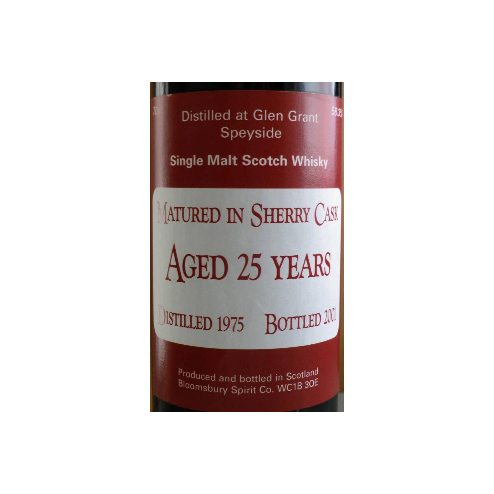Glen Grant 1975 25 Years Single Malt Whisky 2