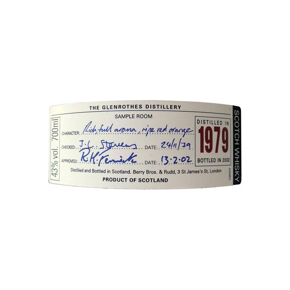 The Glenrothes 1979 22 Years Single Malt Whisky 3