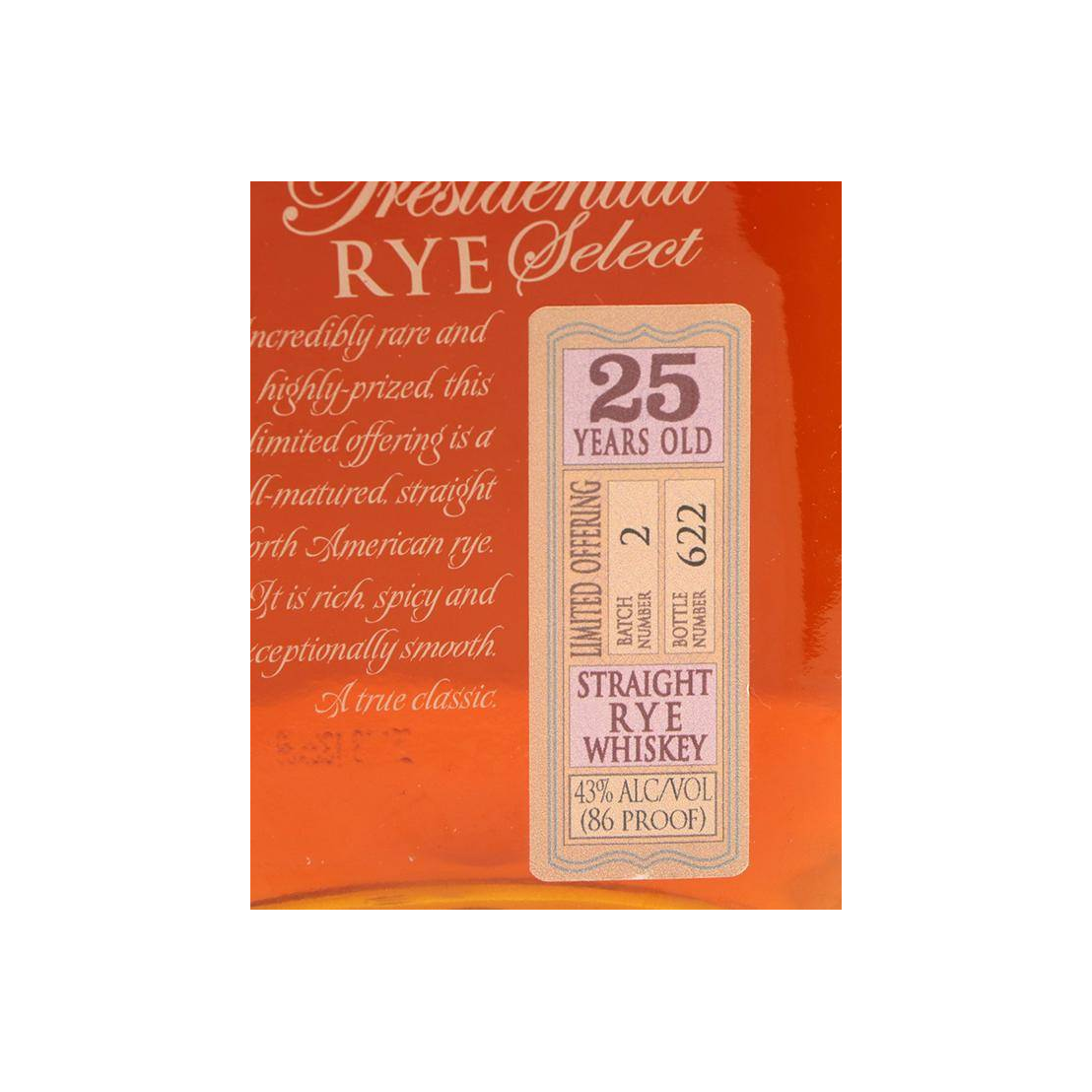 Jefferson's 25 Years Rye Whisky 2