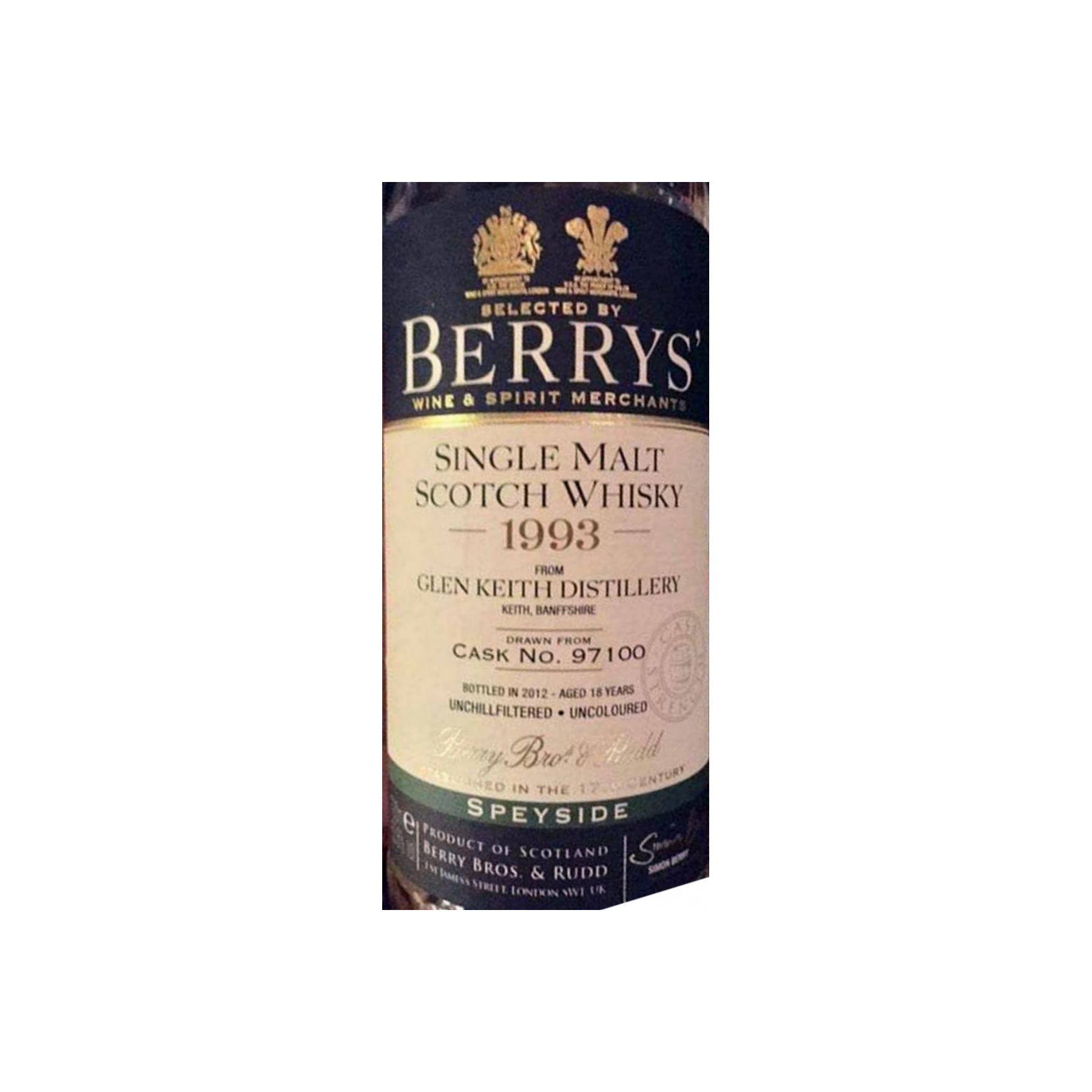 Glen Keith 1993 18 Years Single Malt Whisky 3
