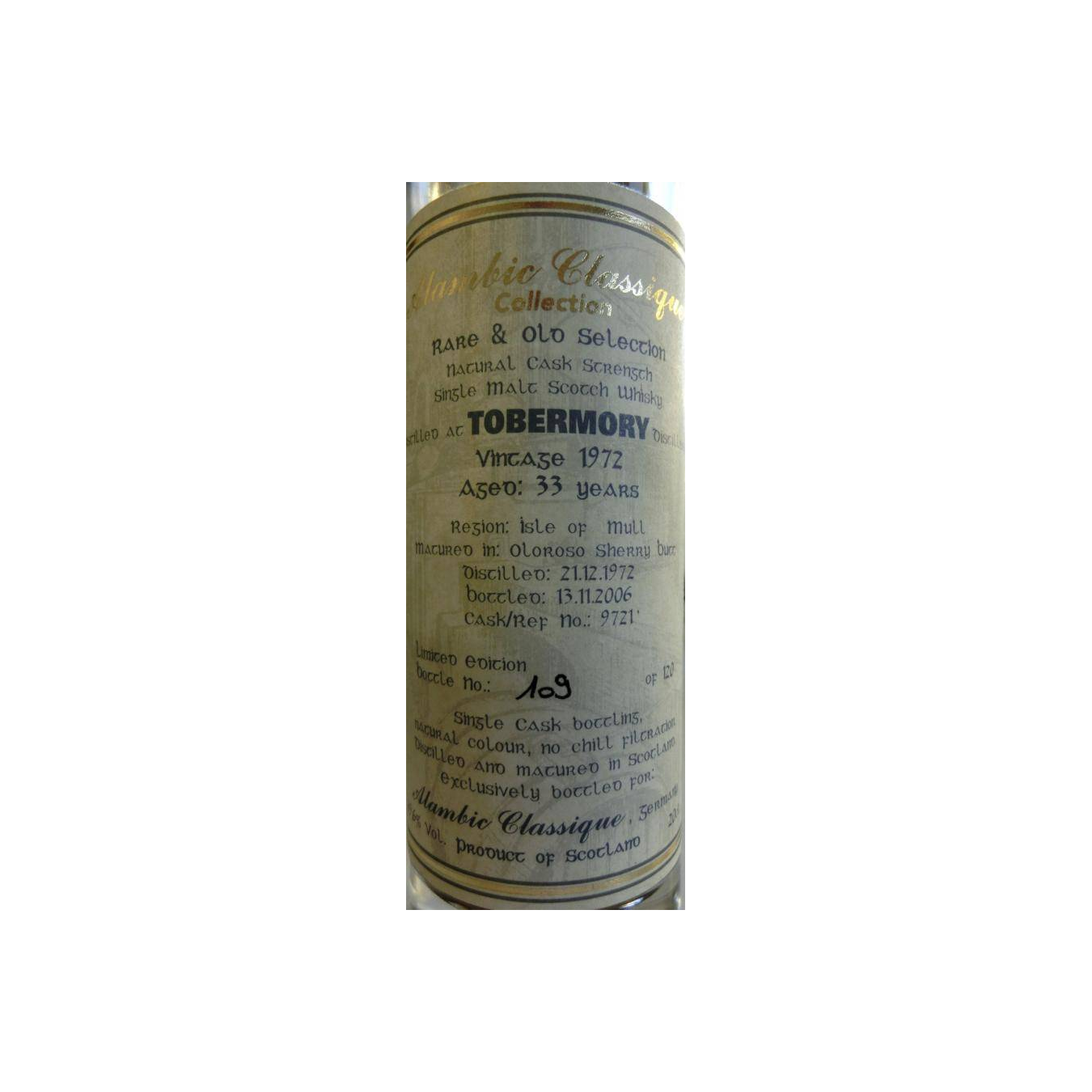 Tobermory 1972 33 Years Single Malt Whisky 2