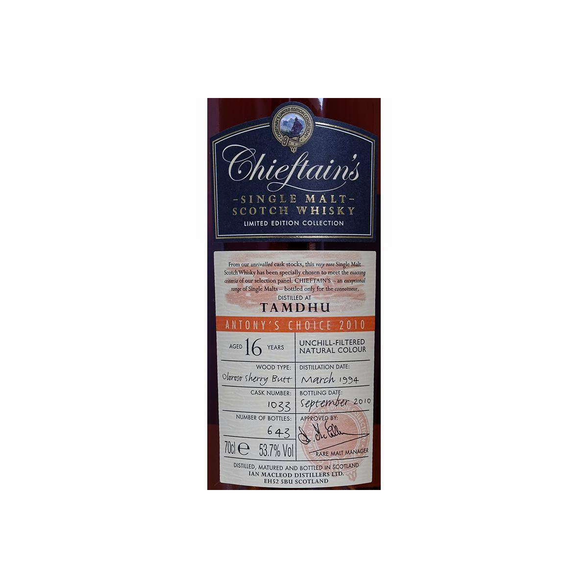 Tamdhu 1994 16 Years Single Malt Whisky 2