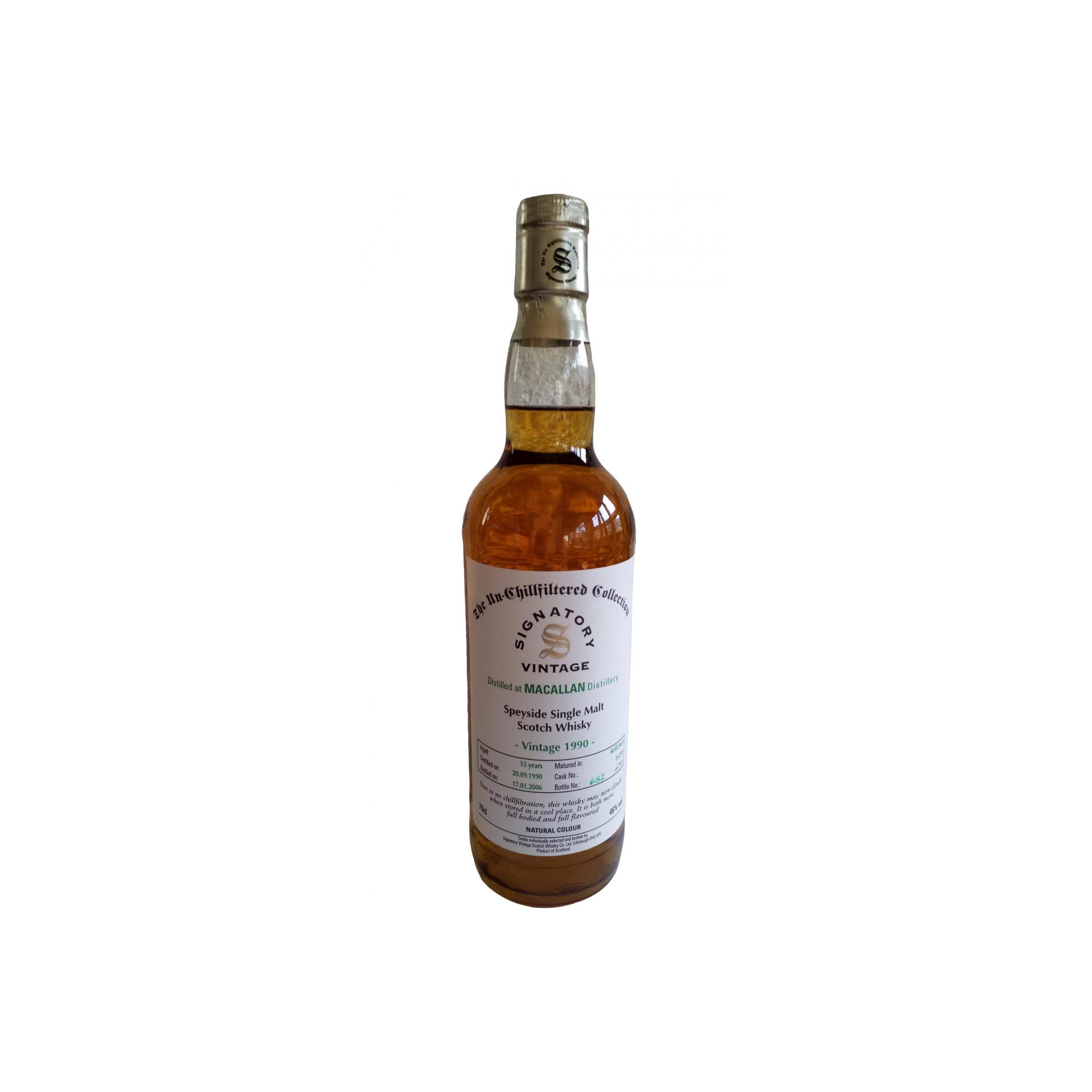 The Macallan The Un-Chillfiltered Collection 1990 15 Years Single Malt Whisky
