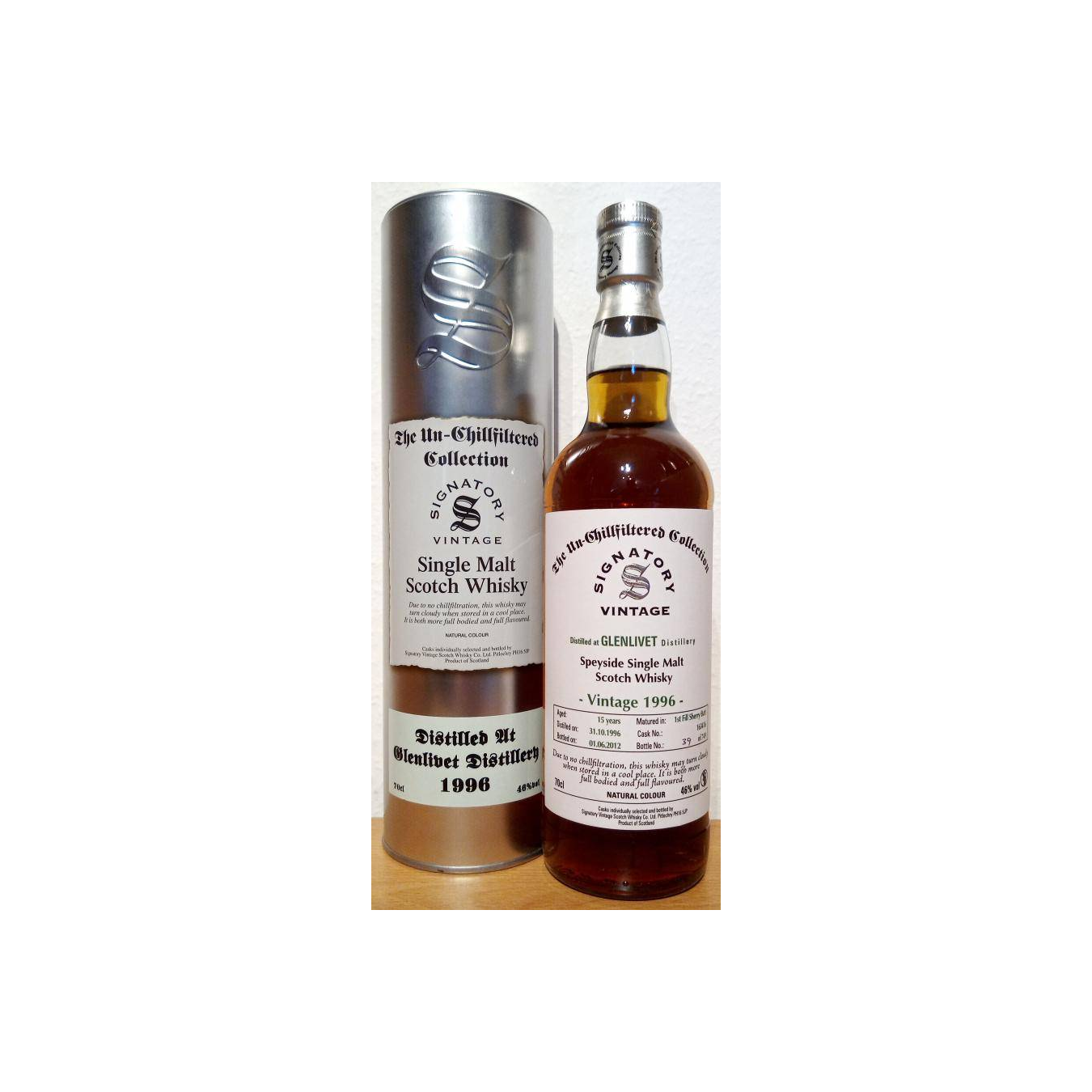 The Glenlivet The Un-Chillfiltered Collection 1996 15 Years Single Malt Whisky