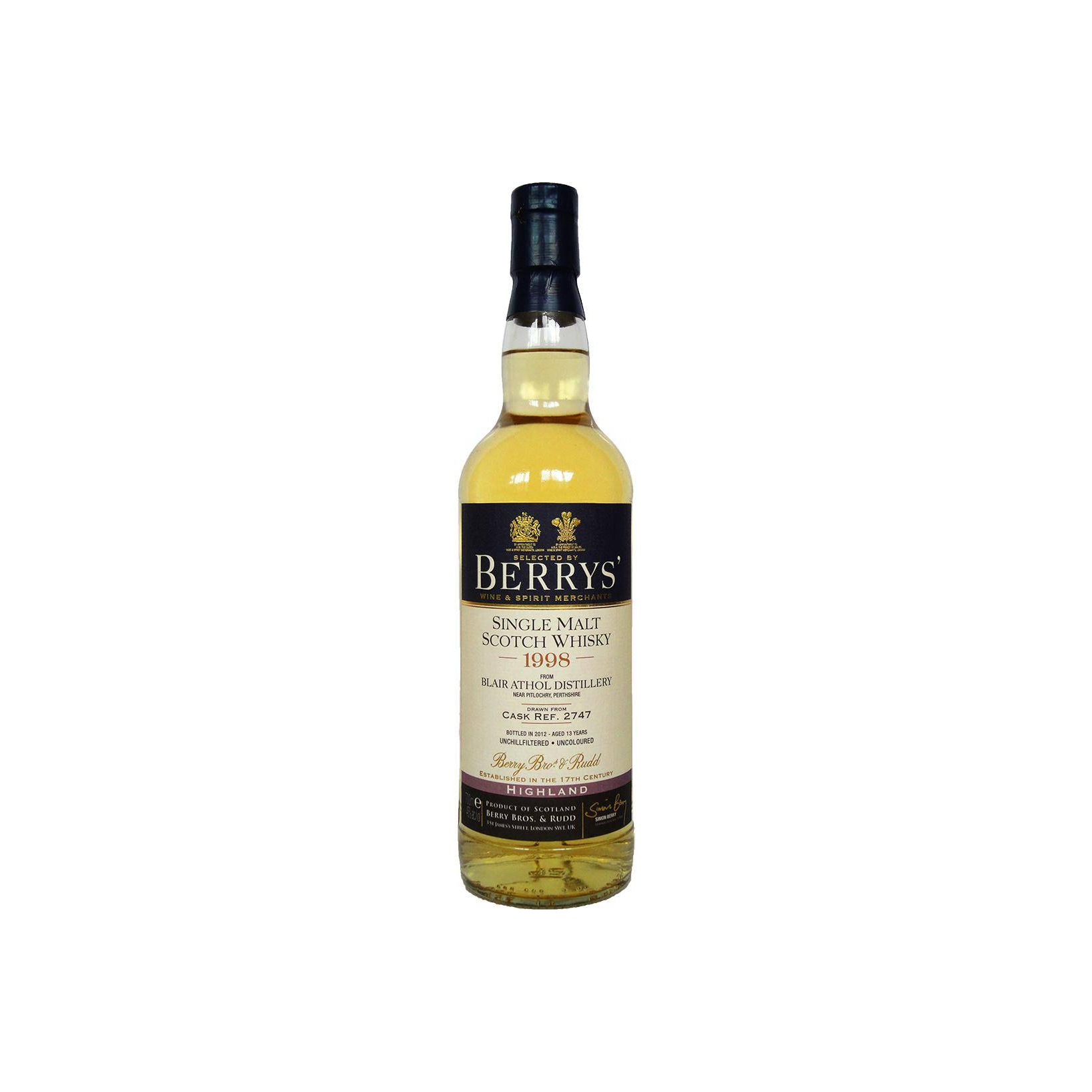 Blair Athol 1998 13 Years Single Malt Whisky