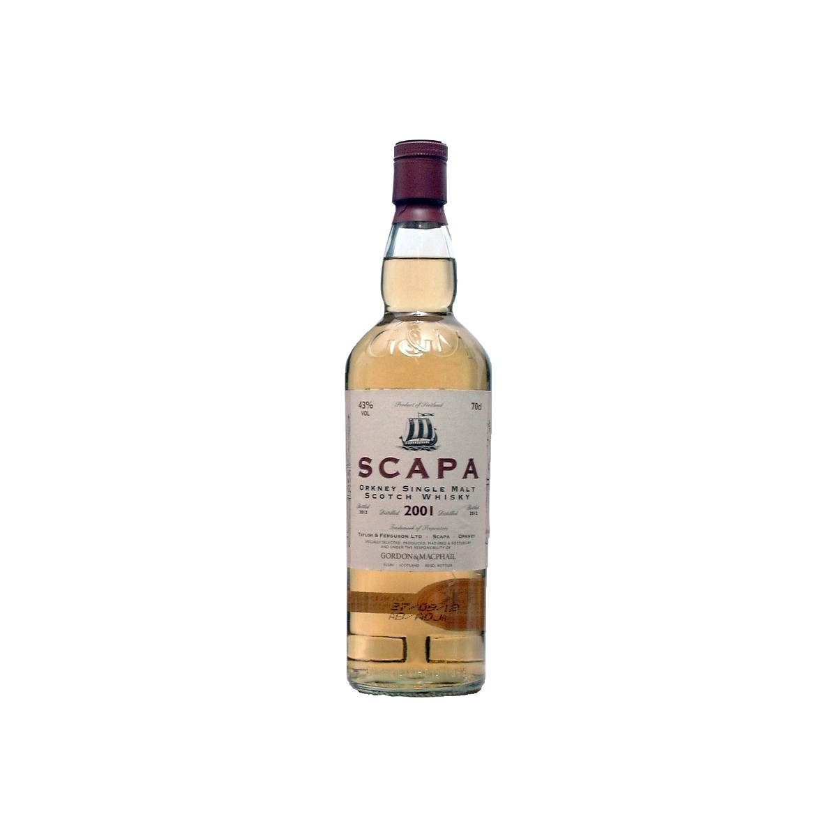 Scapa Licensed Bottling 2001 11 Years Single Malt Whisky