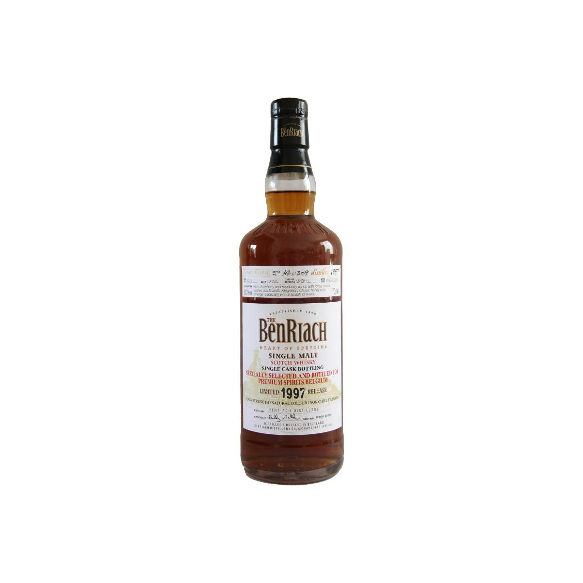 BenRiach Individual Cask Bottling 1997 13 Years Single Malt Whisky