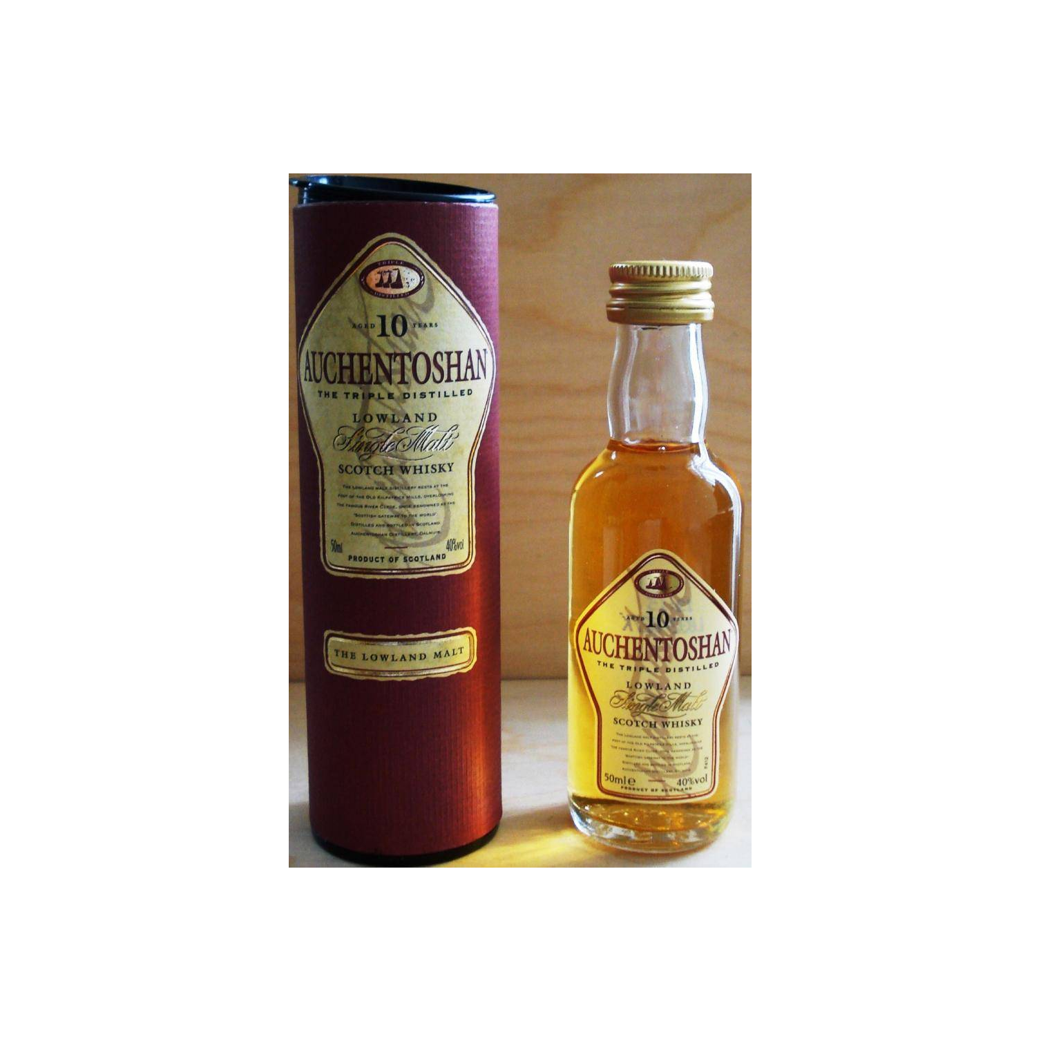 Auchentoshan Miniature 10 Years Single Malt Whisky 3