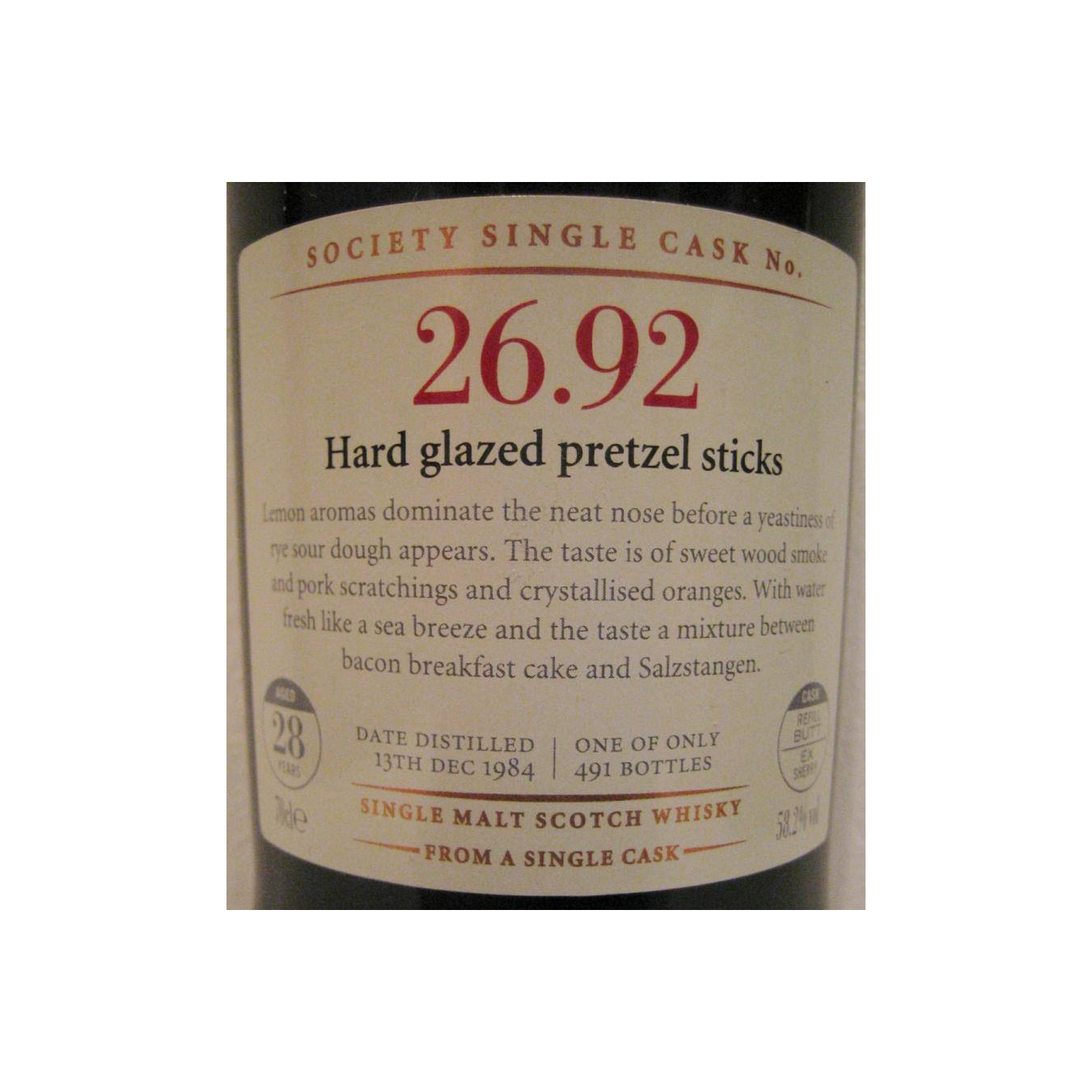 The Scotch Malt Whisky Society 1984 28 Years Single Malt Whisky 2