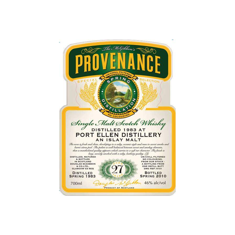 Port Ellen McGibbon's Provenance 1983 27 Years Single Malt Whisky 2