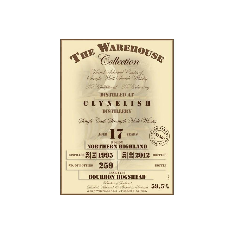 Clynelish 1995 17 Years Single Malt Whisky
