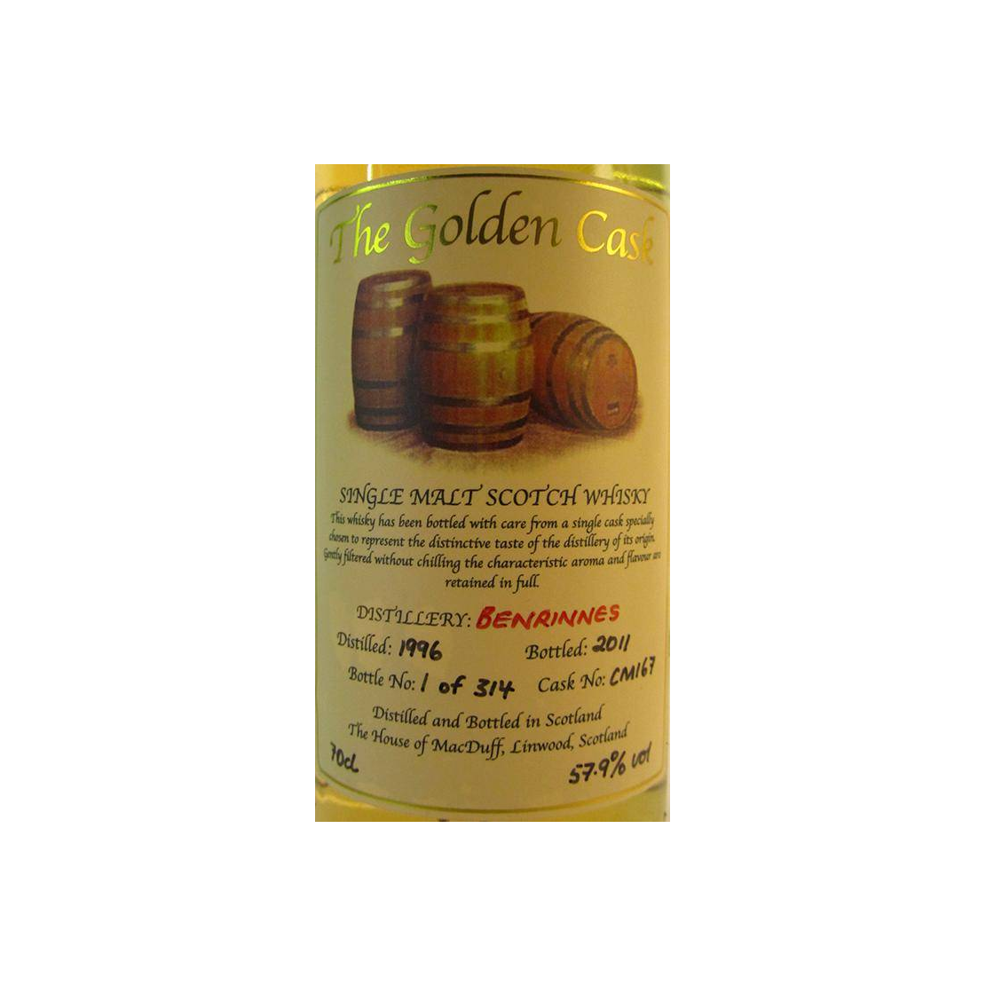 Benrinnes 1996 15 Years Single Malt Whisky 2