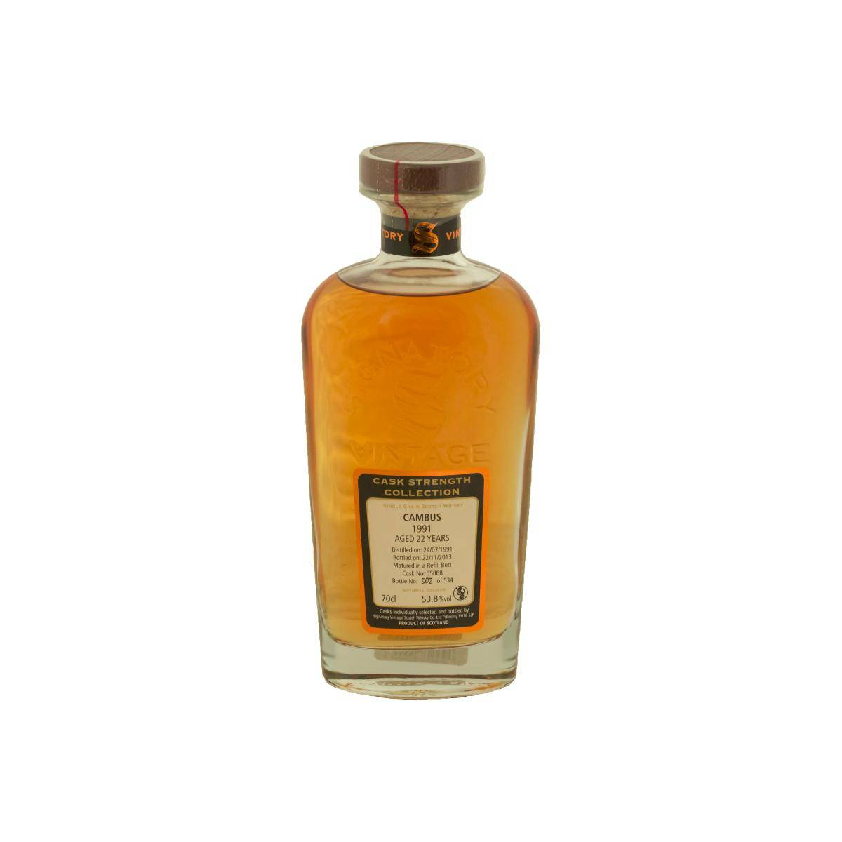 Cambus Cask Strength Collection 1991 22 Years Single Grain Whisky