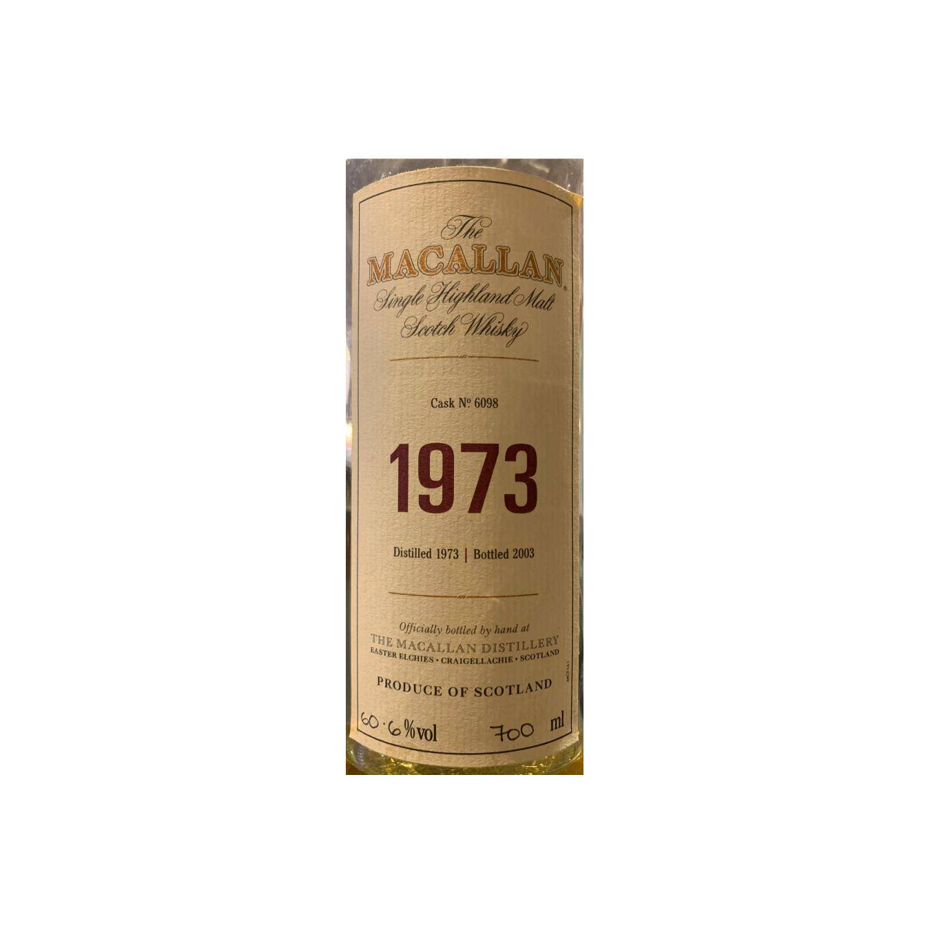 The Macallan 1973 30 Years Single Malt Whisky