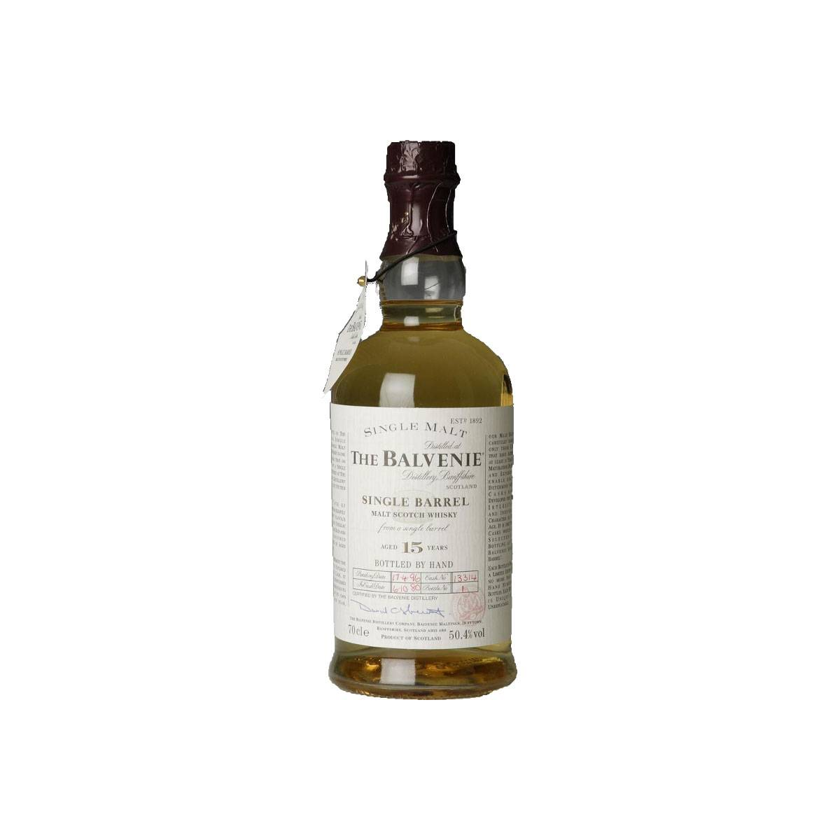 The Balvenie Single Cask 1980 15 Years Single Malt Whisky