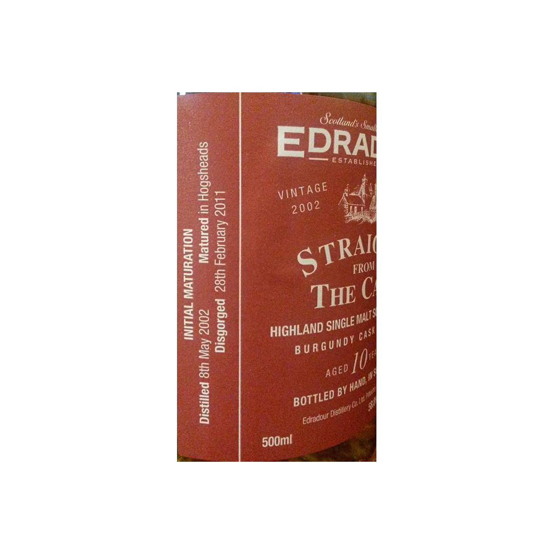 Edradour 2002 10 Years Single Malt Whisky 3