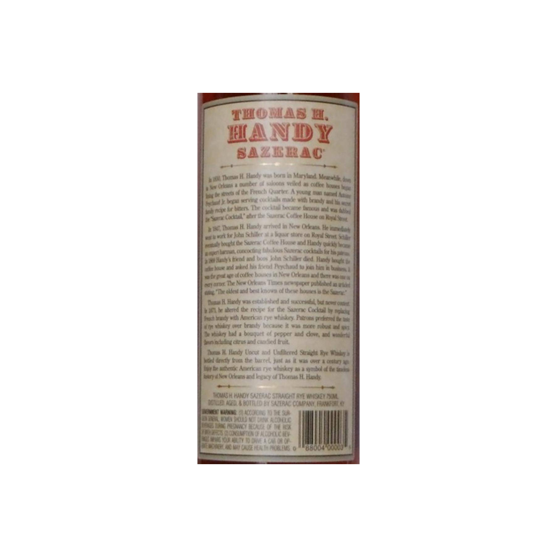 Thomas H. Handy Sazerac 2004 3