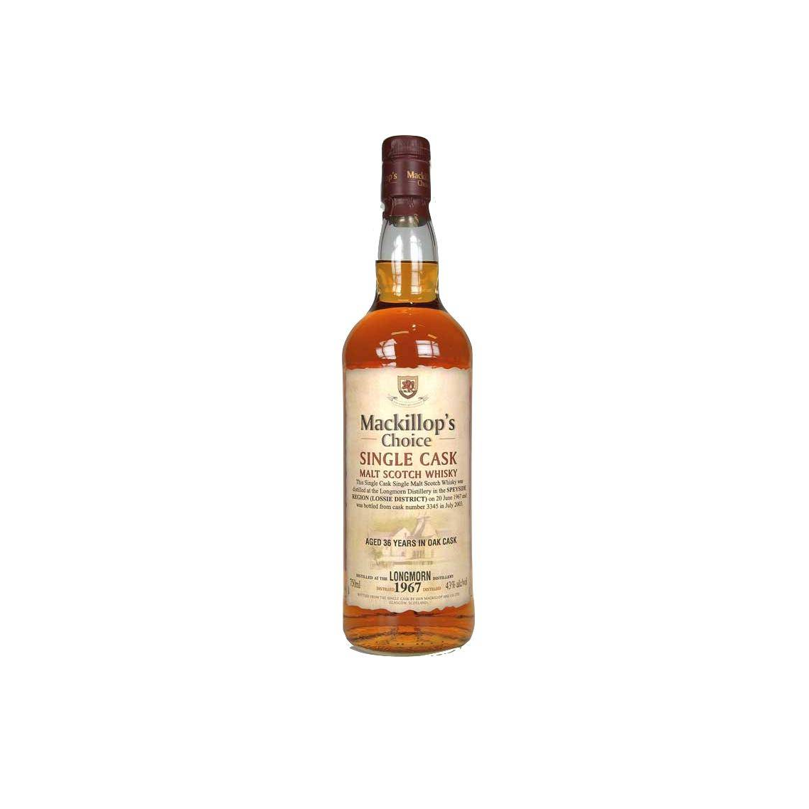 Longmorn Single Cask 1967 36 Years Single Malt Whisky