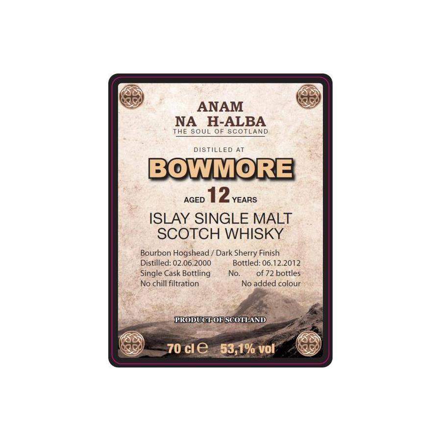 Bowmore 2000 12 Years Single Malt Whisky 2