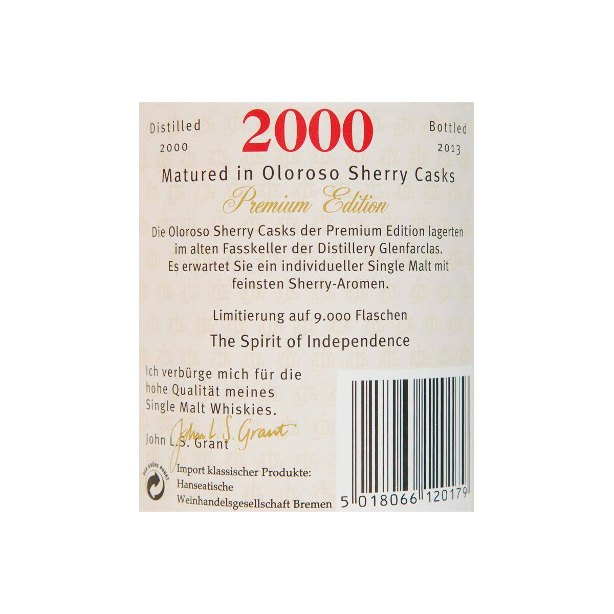 Glenfarclas 2000 13 Years Single Malt Whisky 3