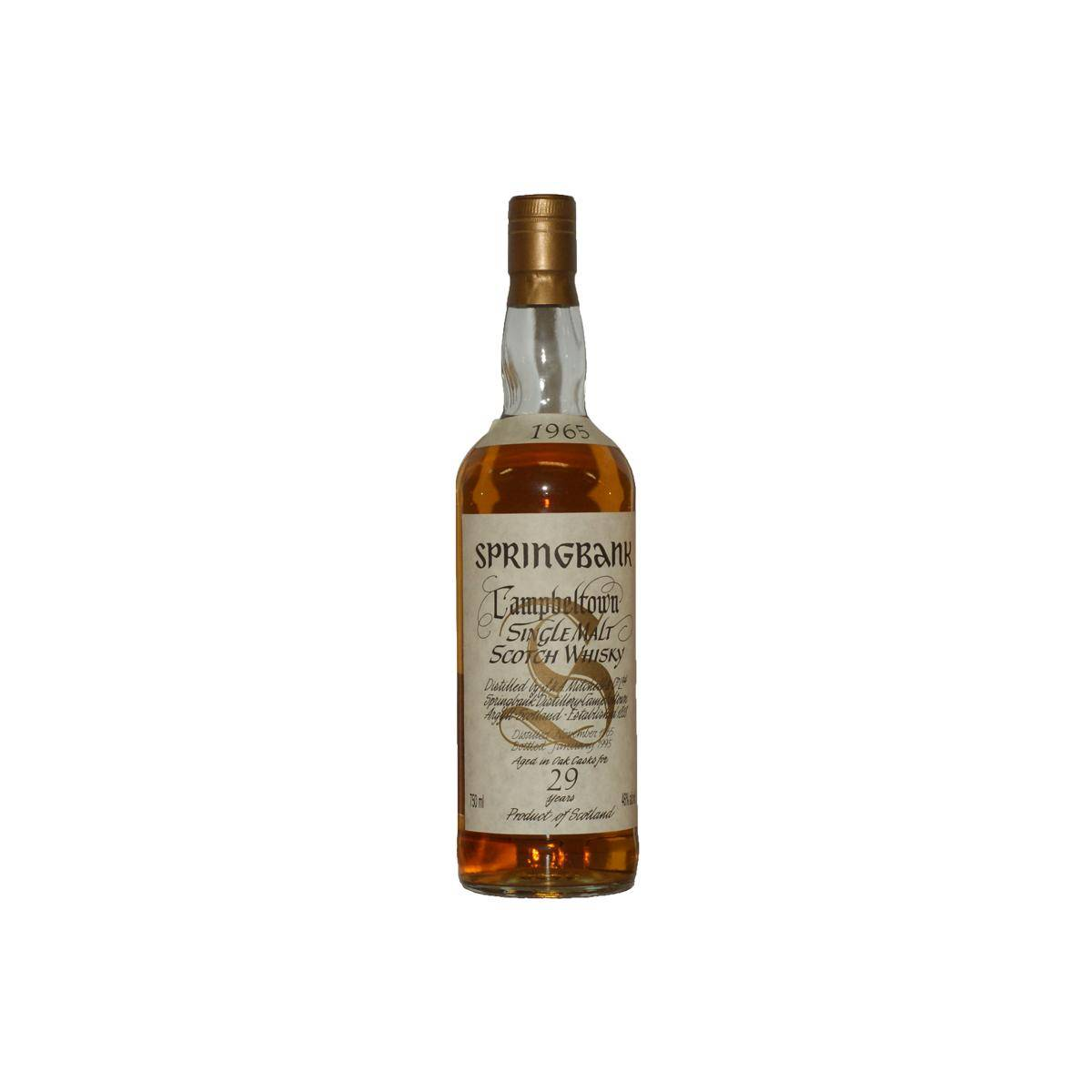 Springbank 1965 29 Years Single Malt Whisky