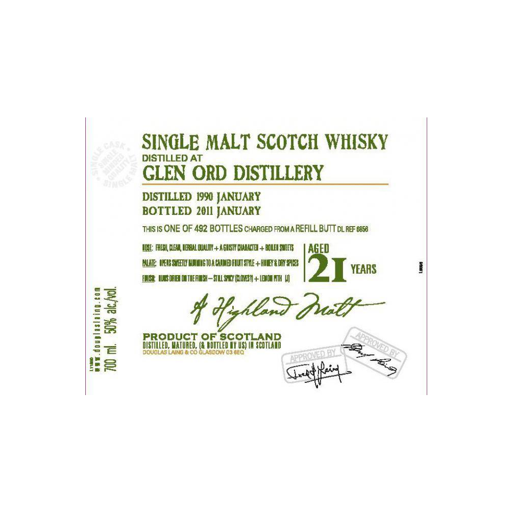 Glen Ord Old Malt Cask 1990 21 Years Single Malt Whisky 2