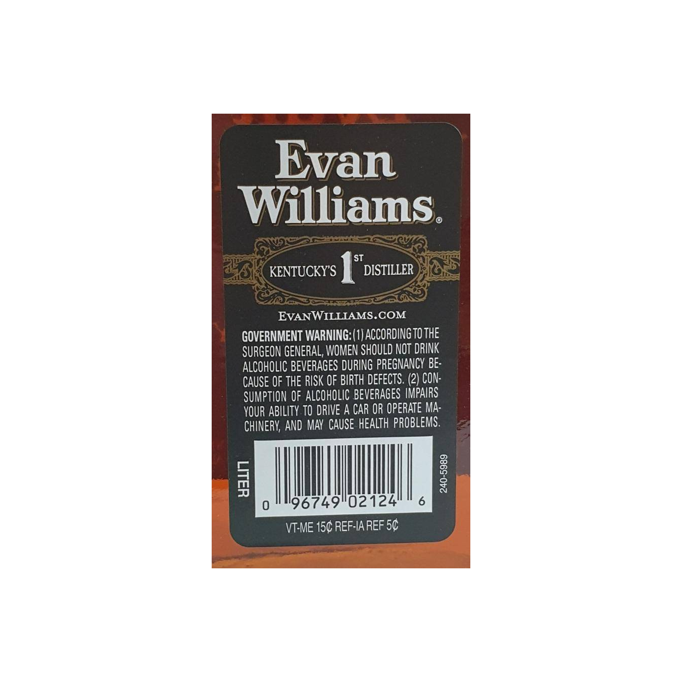 Evan Williams Bourbon Whisky 2