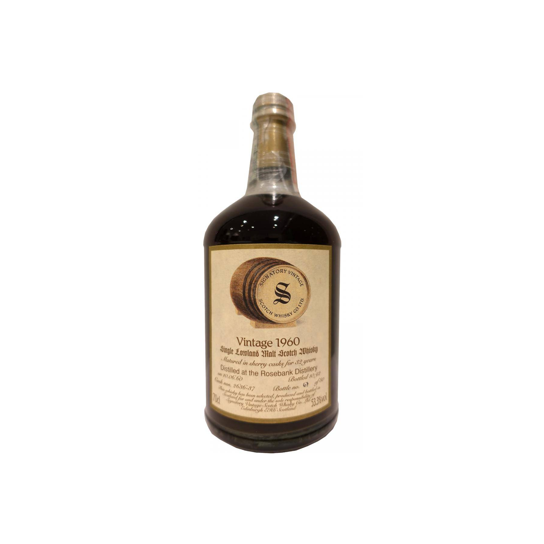 Rosebank Vintage Collection - Dumpy 1960 32 Years Single Malt Whisky