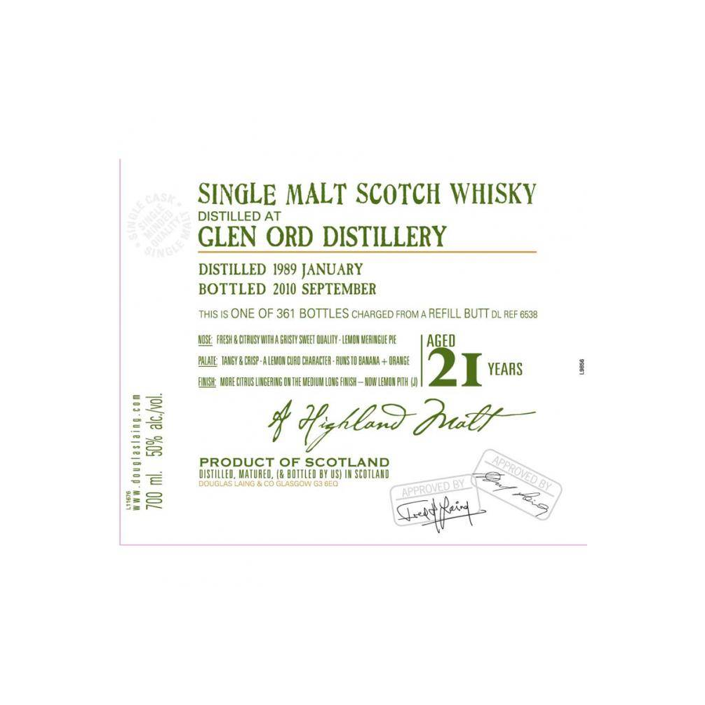 Glen Ord Old Malt Cask 1989 21 Years Single Malt Whisky 2