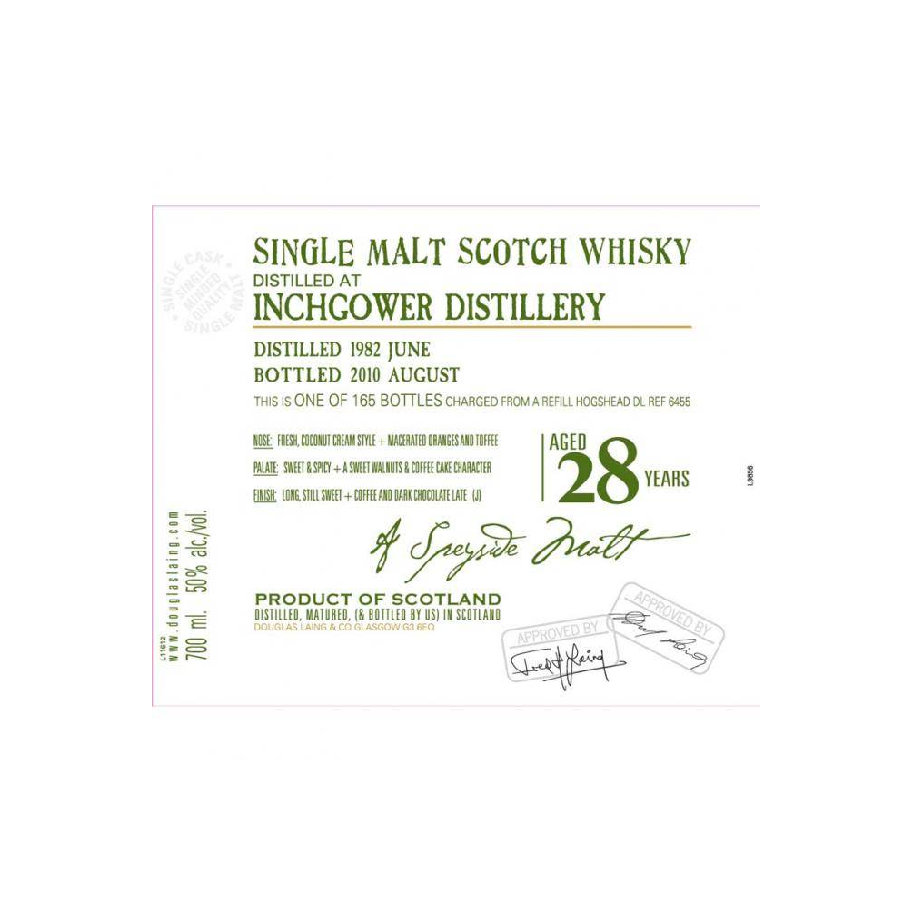 Inchgower Old Malt Cask 1982 28 Years Single Malt Whisky 2