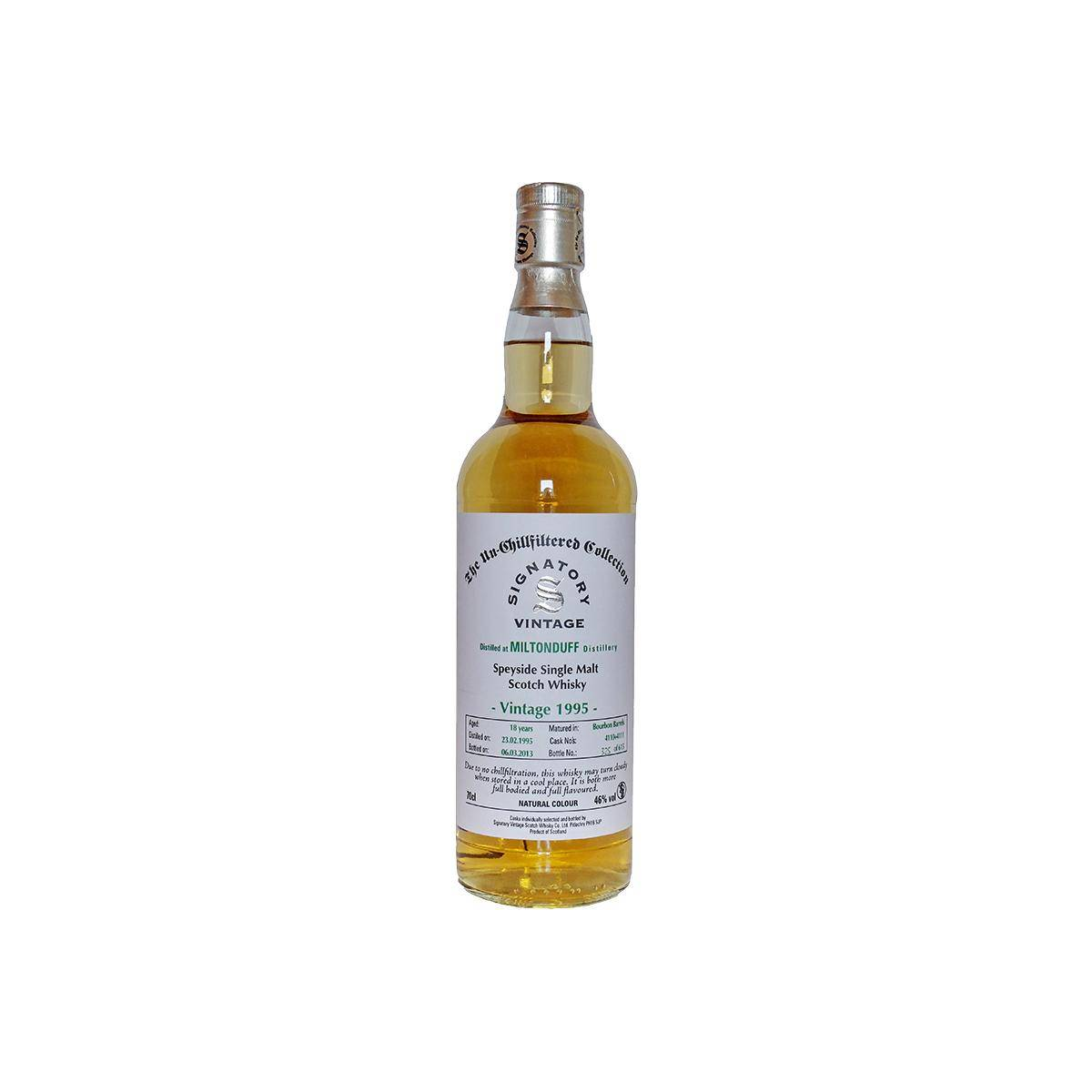 Miltonduff The Un-Chillfiltered Collection 1995 18 Years Single Malt Whisky