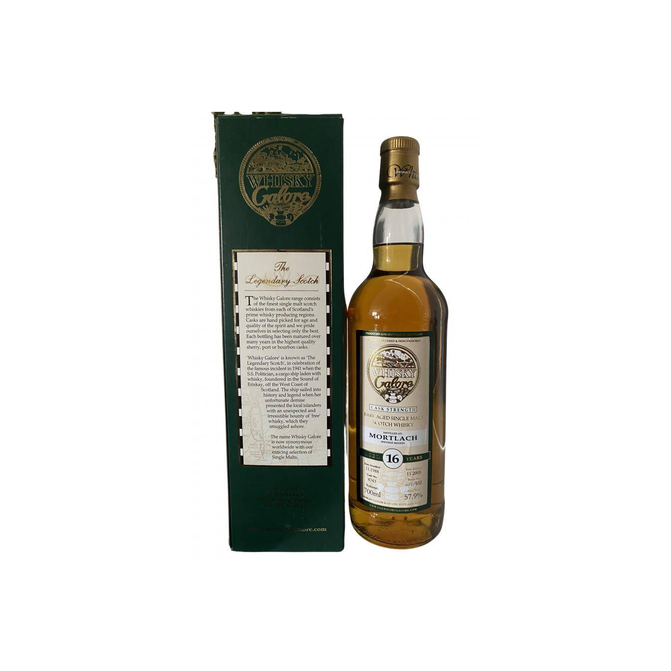 Mortlach 1988 16 Years Single Malt Whisky 3